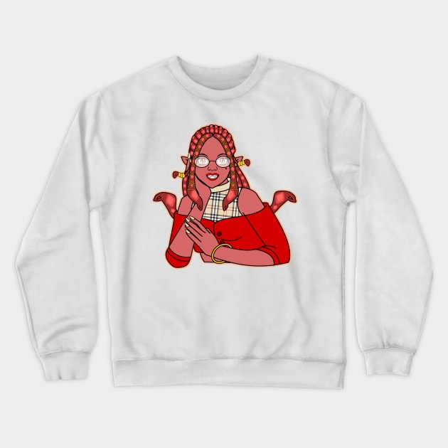 Medusa the Cunning Queen Crewneck Sweatshirt by CoreyUnlimited